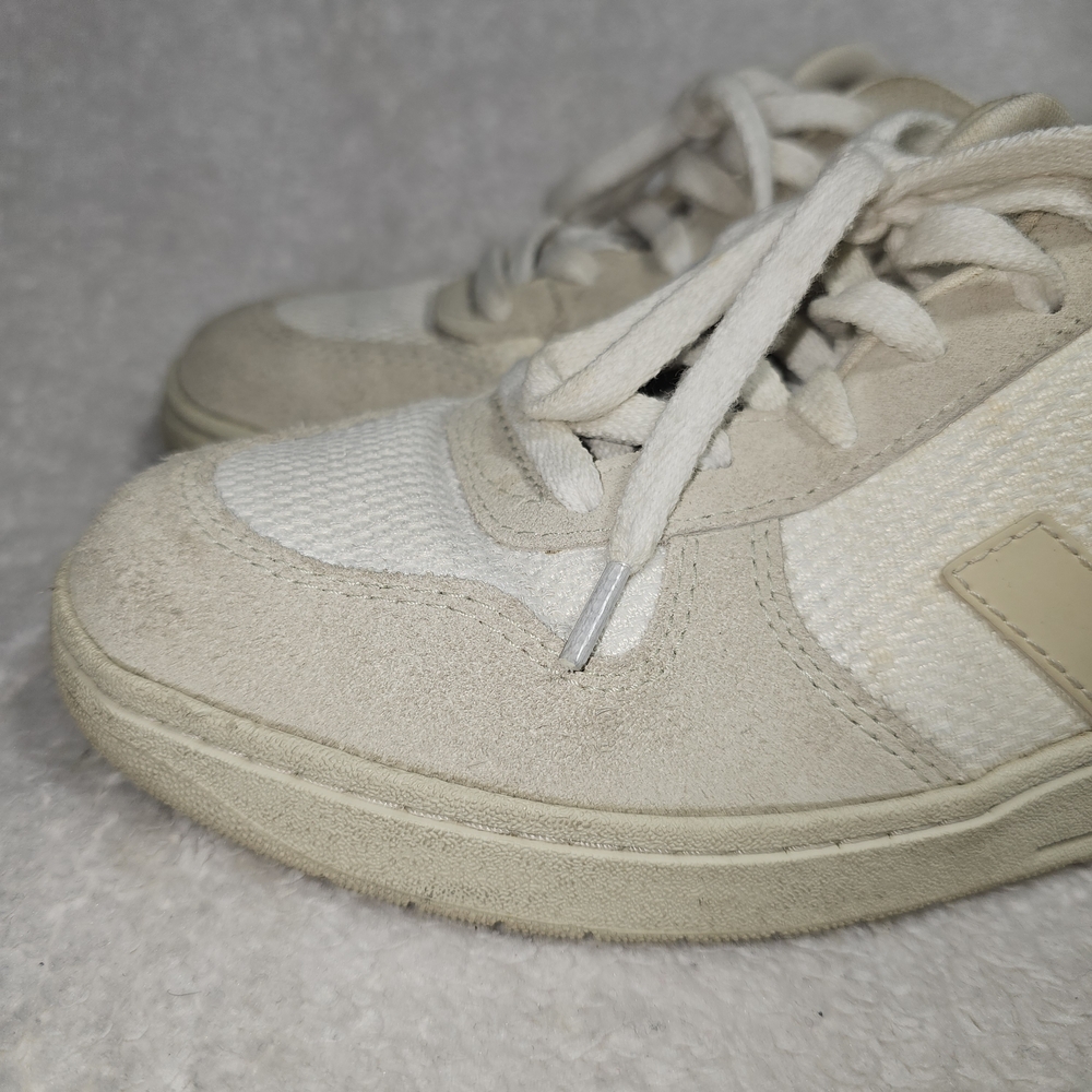 Veja V10 B-Mesh Women's Sneakers in White Natural Pierre Size 8 - Picture 2 of 12